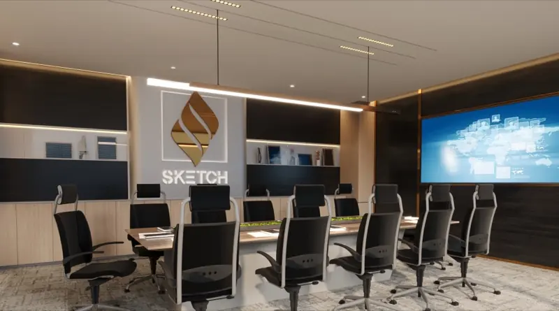 جدار الشعار في قاعة الاجتماعات