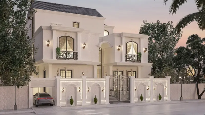 منظور جانبي للواجهة الرئيسية